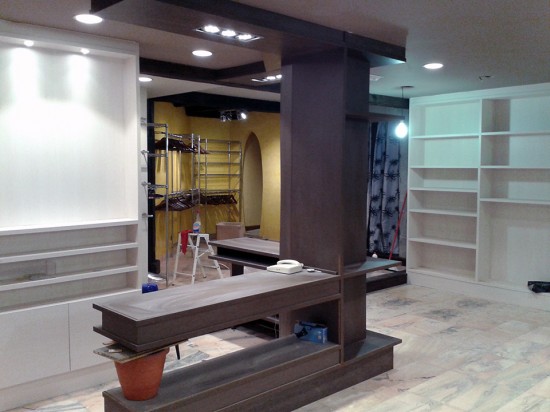 Muebles tienda de bolsos